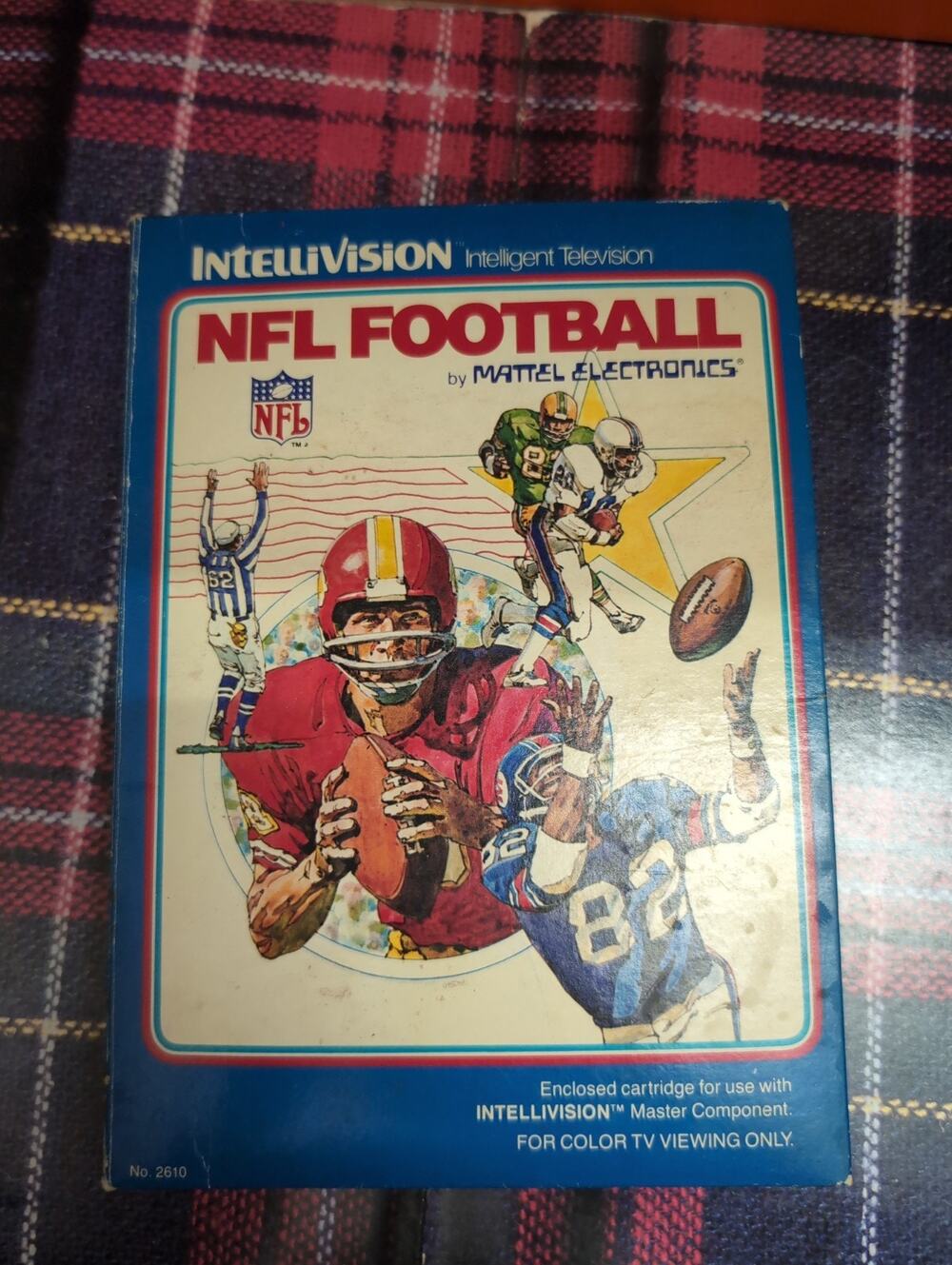 INTELLIVISION NFL FOOTBALL With Box, Manual, Keypad Insert, And More